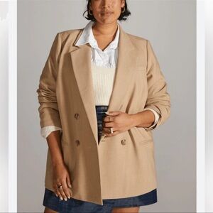Anthropologie Maeve Double Breasted Blazer Size US 18W